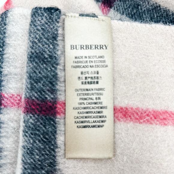 Burberry Scarf Cashmere Authentic Plaid Giant Nova Check Winter Long Oversized - Picture 7 of 8